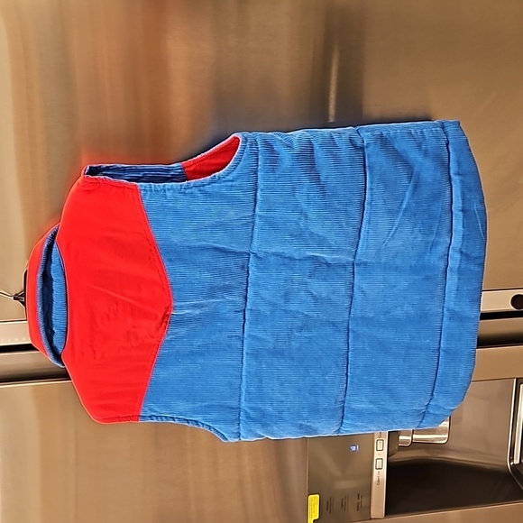 💕AVIATOR NATION💕 Reversible Sleeveless Corduroy Vest ~ Red & Blue Small - Picture 7 of 12